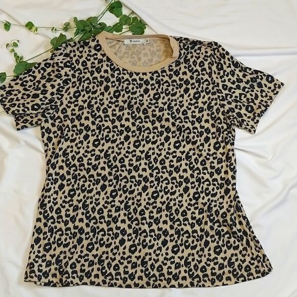 Yidarton. Trendy Cheetah Print T-shirt. Size XL. - Picture 1 of 4